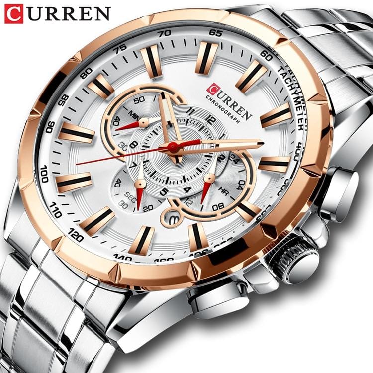 Reloj Curren 8363 + Gafas Wayfarer Negra