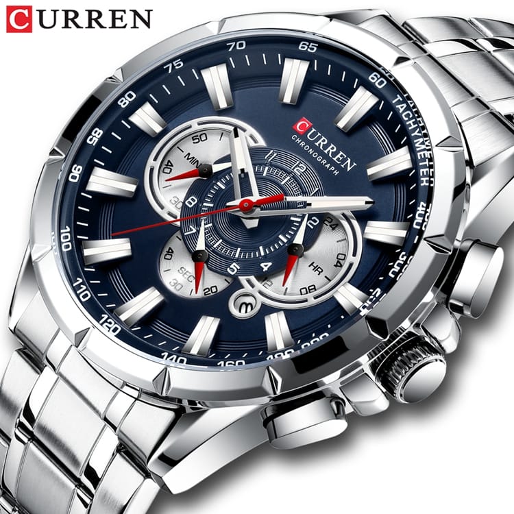 Reloj Curren 8363 + Gafas Wayfarer Negra